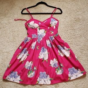 Pink Floral Summer Dress